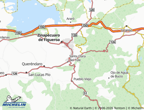 Mapa MICHELIN San Pedro Bocaneo - ViaMichelin