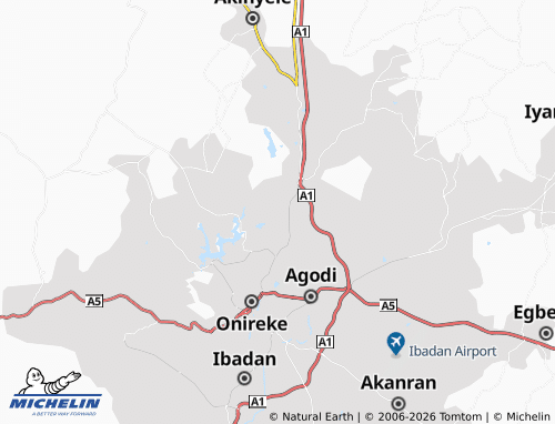 Carte MICHELIN University of Ibadan - ViaMichelin