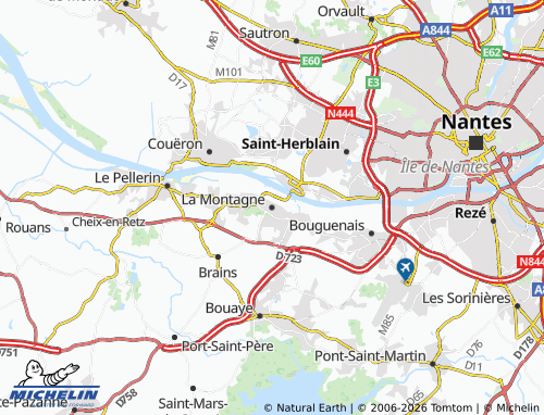 Mapa MICHELIN La Montagne - ViaMichelin