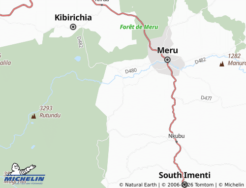 Mappa MICHELIN Githongo - ViaMichelin
