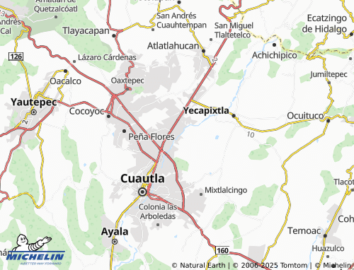 MICHELIN-Landkarte Brisas de Cuautla - ViaMichelin