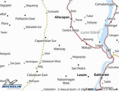 MICHELIN Matucay map - ViaMichelin