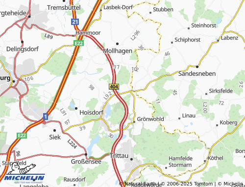 MICHELIN Dwerkaten map - ViaMichelin