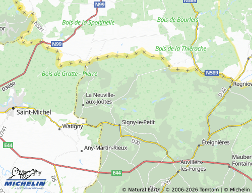 Mappa MICHELIN Brognon - ViaMichelin