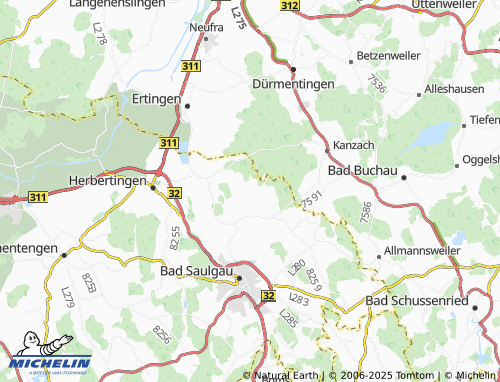 MICHELIN Nonnenweiler map - ViaMichelin