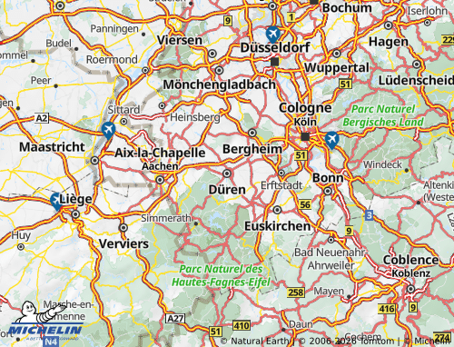 MICHELIN Düren map - ViaMichelin
