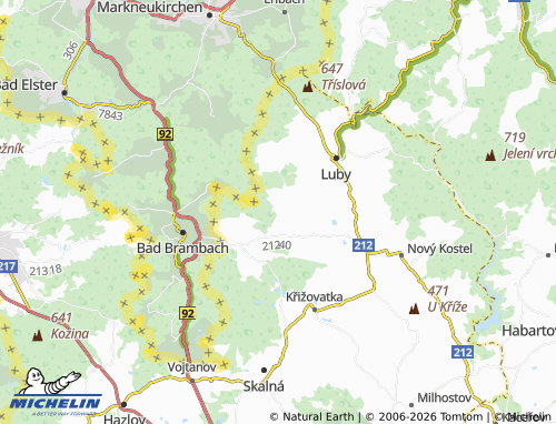 Mappa MICHELIN Smrčina - ViaMichelin