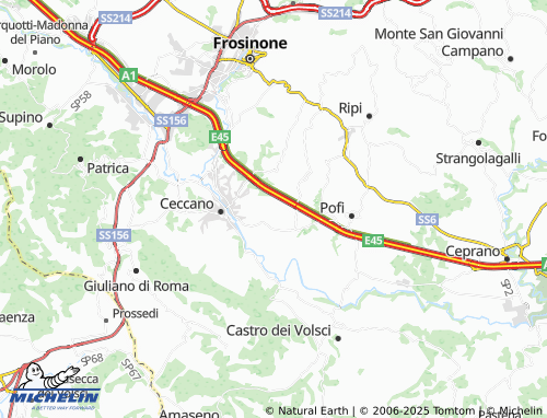 MICHELIN Celenza map - ViaMichelin
