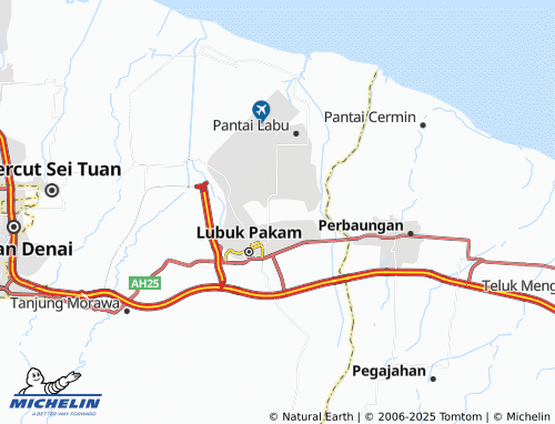 MICHELIN Emplasmen Kuala Namu map - ViaMichelin