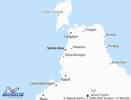 MICHELIN Santa Ana map - ViaMichelin