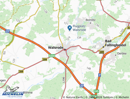 MICHELIN Walsrode map - ViaMichelin