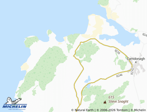 Kaart MICHELIN Clonmany - ViaMichelin