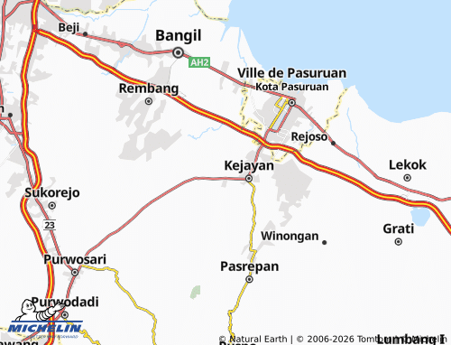 MICHELIN-Landkarte Gambir Kuning - ViaMichelin