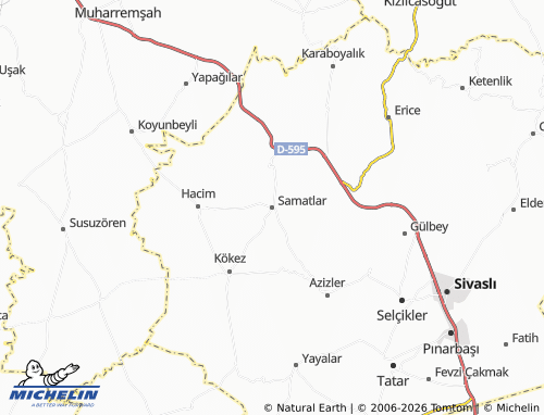 Mappa MICHELIN Samatlar - ViaMichelin