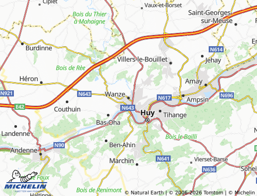 Mappa MICHELIN Wanze - ViaMichelin
