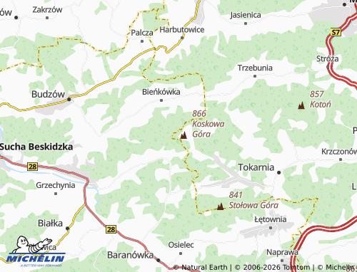 MICHELIN Bogdanówka map - ViaMichelin