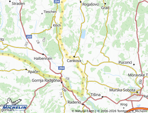 Mapa MICHELIN Cankova - ViaMichelin