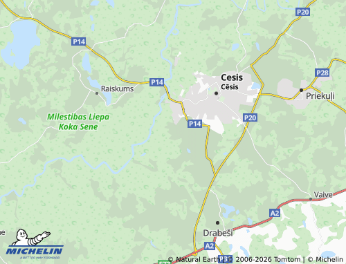 Mapa MICHELIN Meijermuiža - ViaMichelin