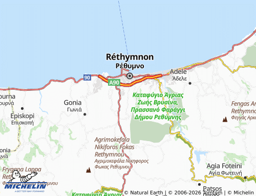 Mapa MICHELIN Mikro Metochi - ViaMichelin