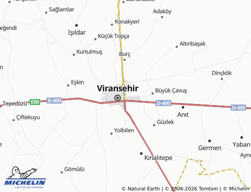 MICHELIN Emiroğlu map - ViaMichelin