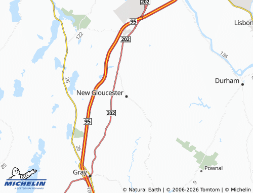 Mapa MICHELIN New Gloucester - ViaMichelin