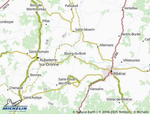 Mappa MICHELIN Bourg-du-Bost - ViaMichelin
