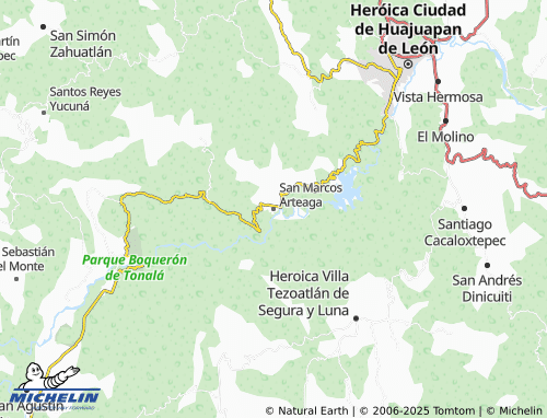 MICHELIN San Marcos Arteaga map - ViaMichelin