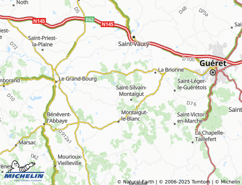 MICHELIN-Landkarte Gartempe - ViaMichelin