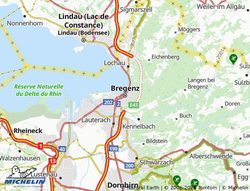 Kaart MICHELIN Bregenz - ViaMichelin
