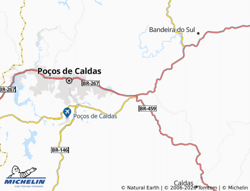 Mapa MICHELIN Chácara Poços de Caldas - ViaMichelin