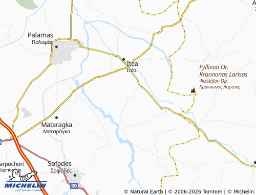 MICHELIN Ampelonas map - ViaMichelin