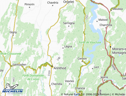 MICHELIN Légna map - ViaMichelin