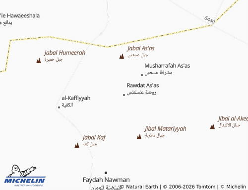 MICHELIN-Landkarte Rawdat As'as - ViaMichelin