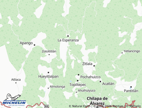 Mapa MICHELIN Ayotzinapa - ViaMichelin