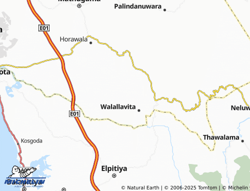 MICHELIN Gulavita South map - ViaMichelin