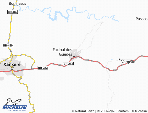 Mapa MICHELIN Faxinal dos Guedes - ViaMichelin