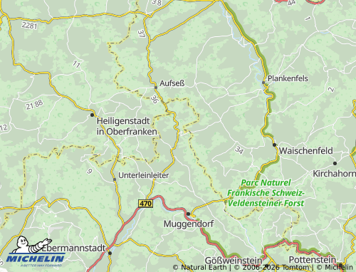 MICHELIN-Landkarte Wüstenstein - ViaMichelin