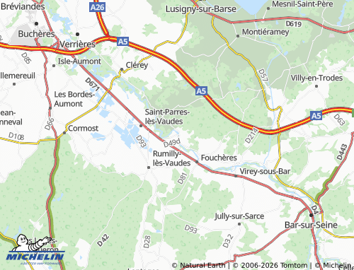 MICHELIN Chappes map - ViaMichelin