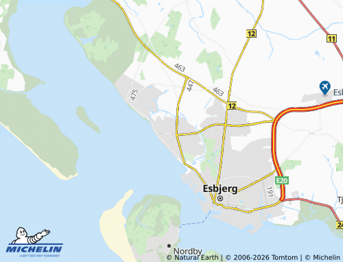 MICHELIN Sædding map - ViaMichelin