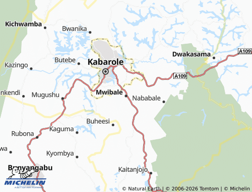 Kaart MICHELIN Mwibale - ViaMichelin