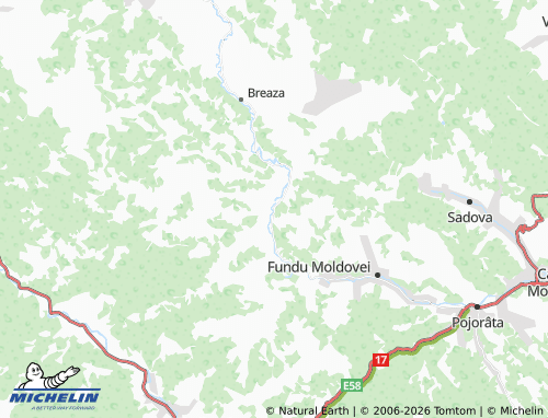 Mappa MICHELIN Botuș - ViaMichelin