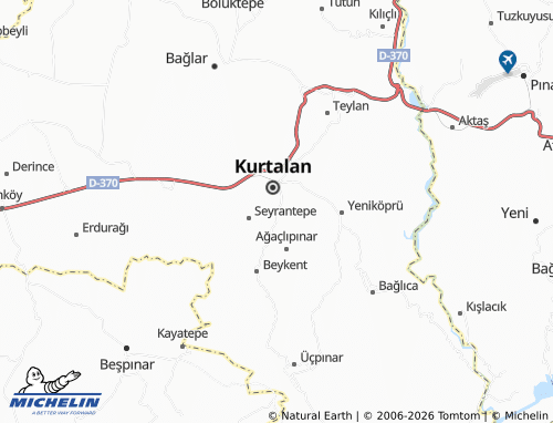 MICHELIN-Landkarte Dicle - ViaMichelin
