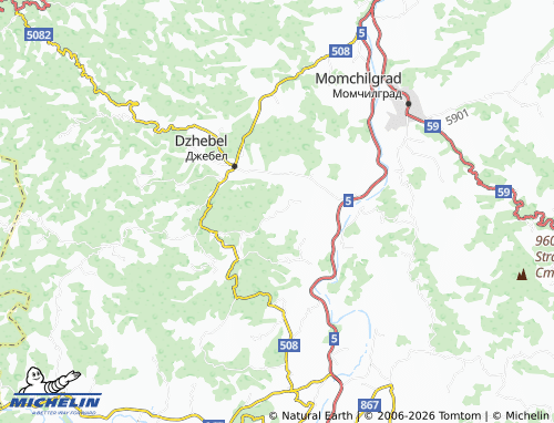Kaart MICHELIN Dushinkovo - ViaMichelin
