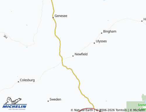 Kaart MICHELIN Newfield - ViaMichelin