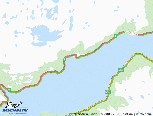 MICHELIN-Landkarte Indre Ålvik - ViaMichelin