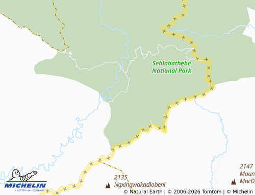 MICHELIN-Landkarte Mpharane - ViaMichelin
