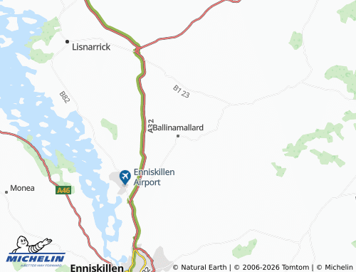 MICHELIN Ballinamallard map - ViaMichelin