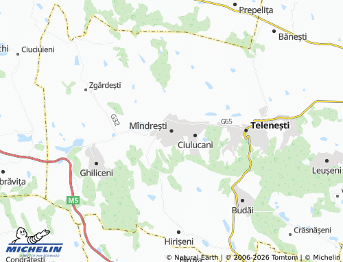 MICHELIN Mîndrești map - ViaMichelin