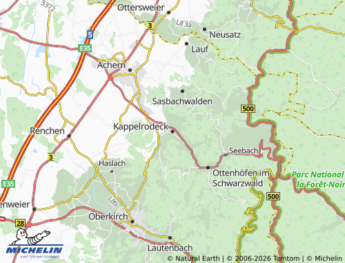 MICHELIN Kappelrodeck map - ViaMichelin