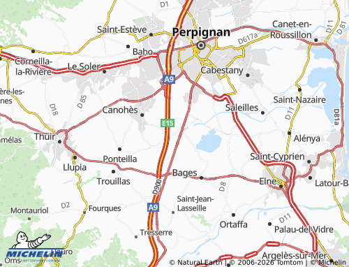 Carte MICHELIN Pollestres - ViaMichelin